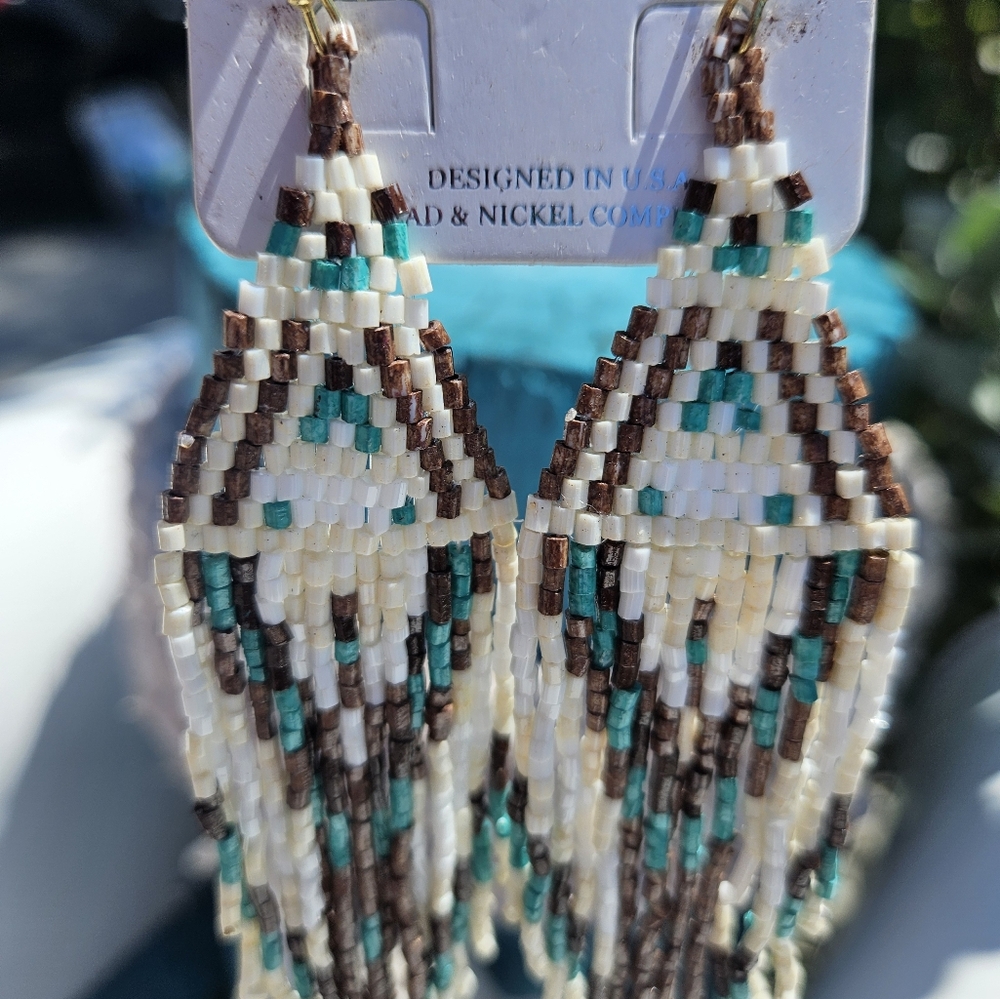 Boho earrings - Picture 2 of 3